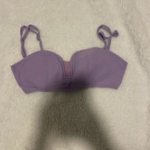Purple Crop Top/Bra (will wash clothes to get them fresh & wrinkles out)!